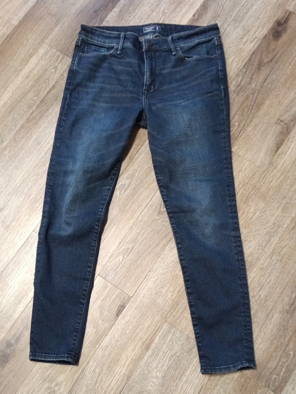 Abercrombie & Fitch Dark Blue Harper Super Skinny Jeans